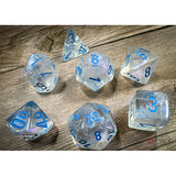BOREALIS ICICLE/LIGHT BLUE- 7-Die Gemini Dice Set (Copy)