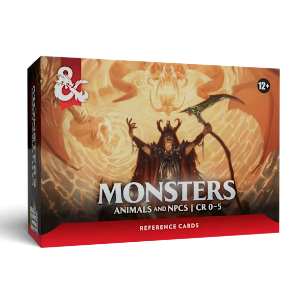 DUNGEONS & DRAGONS - - Monster Cards: Animals & NPCs CR 0-5