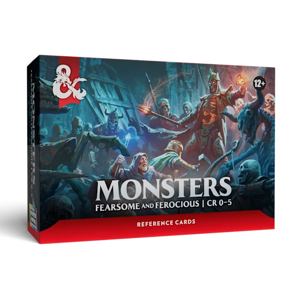 DUNGEONS & DRAGONS - Monster Cards: Fearsome and Ferocious CR 0-5
