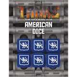Tanks The Modern Age - US Dice Set (6 Blue)