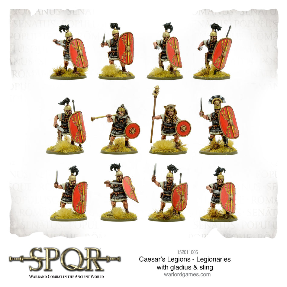 CAESAR'S LEGIONS - Legionaries with gladius & sling