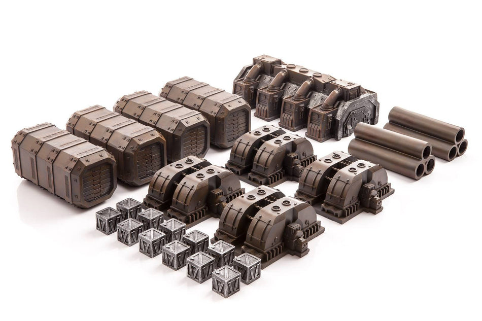 INDUSTRIAL SCENERY SET - Pre Painted