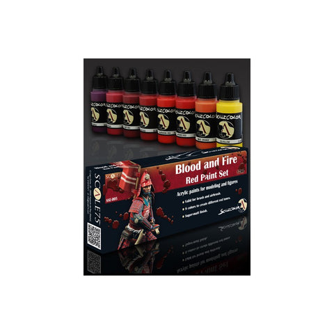 BLOOD and FIRE Red Paint Set