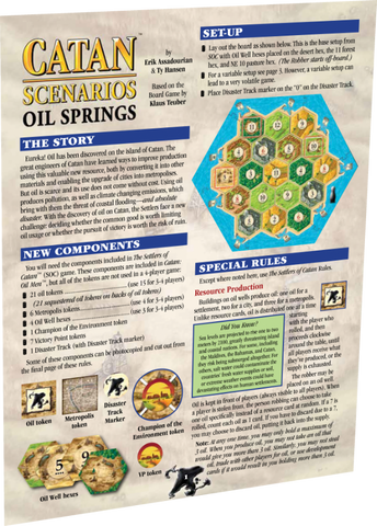 CATAN Scenarios: Oil Springs™
