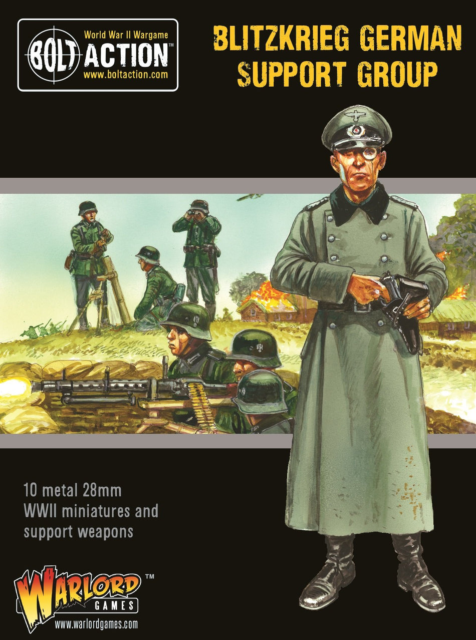 Blitzkrieg German Support Group (HQ, Mortar & MMG)