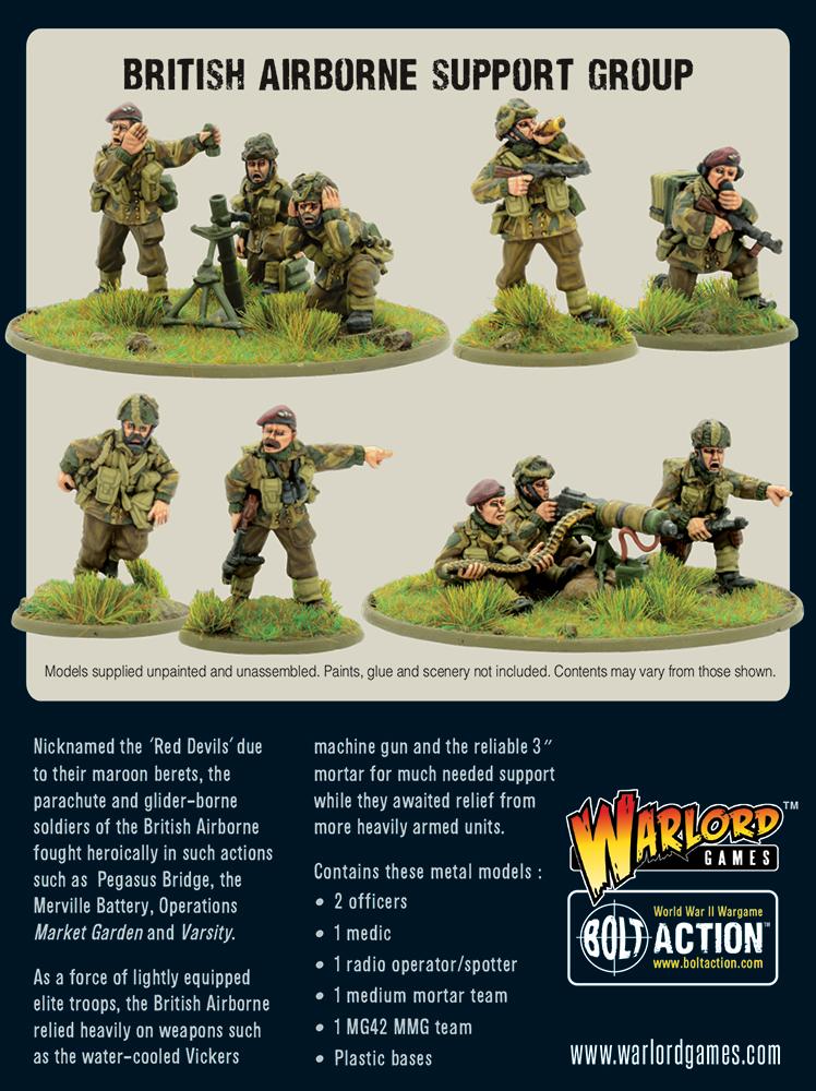 British Airborne Support Group (HQ, Mortar & MMG)