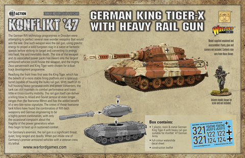 King Tiger-X  with Heavy Rail Gun