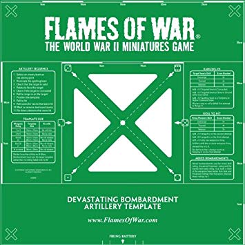Green Devastating Bombardment Template (Metric)
