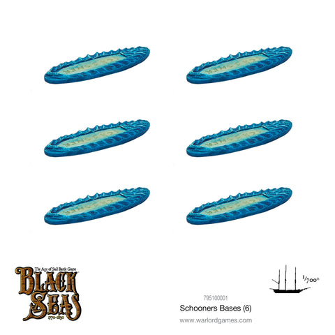 BLACK SEAS - Schooner Sea Bases x6