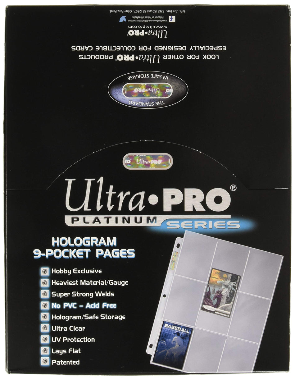 'Platinum' 16 Pocket Hologram Pages (3 Hole Spine)
