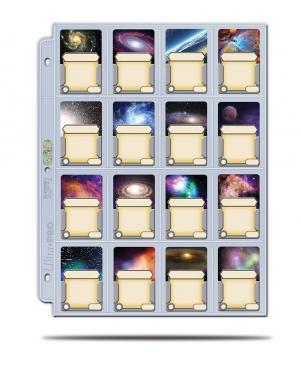 'Platinum' 16 Pocket Hologram Pages (3 Hole Spine)