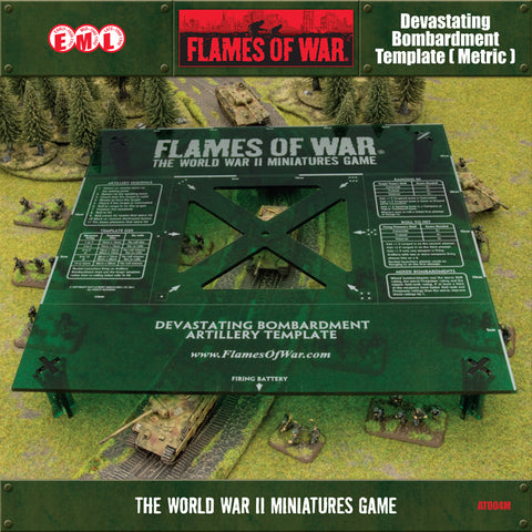 Green Devastating Bombardment Template (Metric)