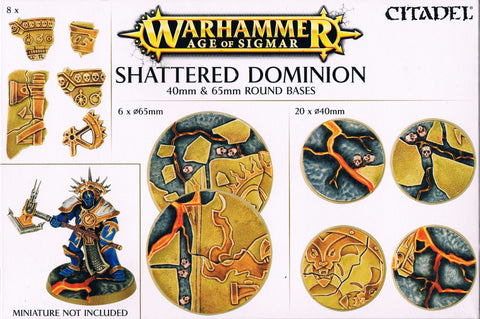 AoS: SHATTERED DOMINION: 40mm & 65mm ROUND BASES