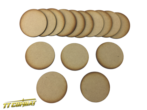 60mm MDF Round Bases (15)