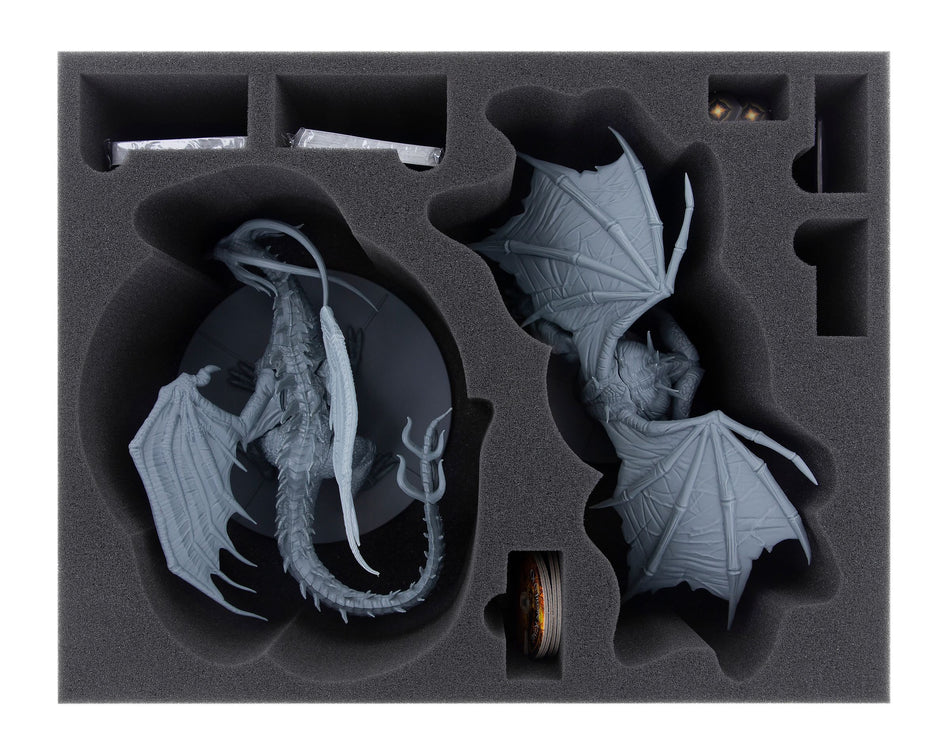 DARK SOULS - Black Dragon Kalameet + Old Iron King - Foam tray set