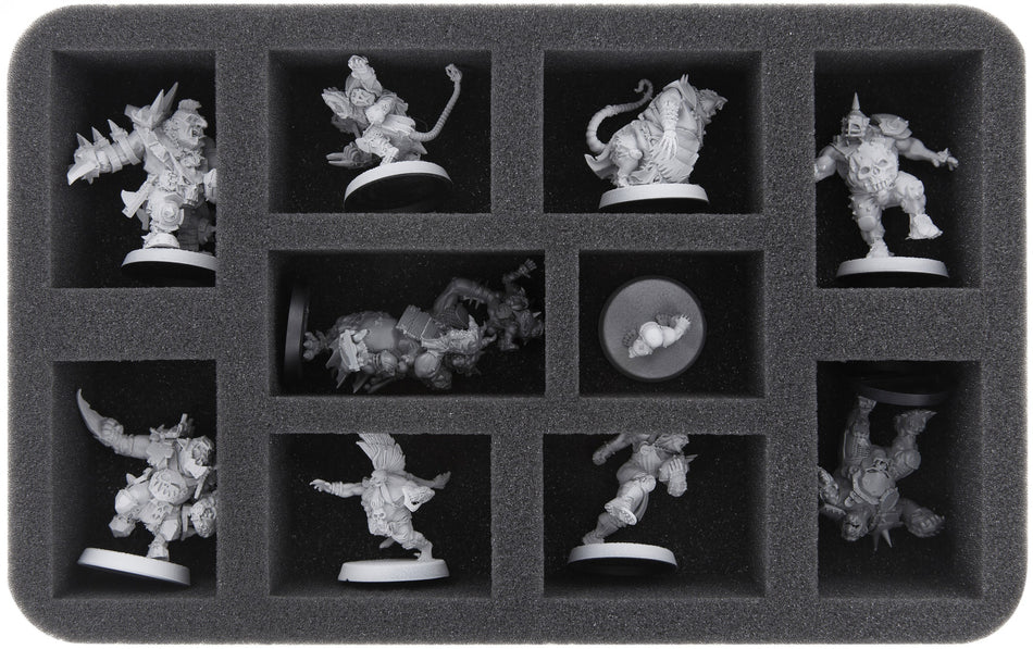 MAGNETIC BOX GREEN for 10 Blood Bowl Star Players - 2016 Edition