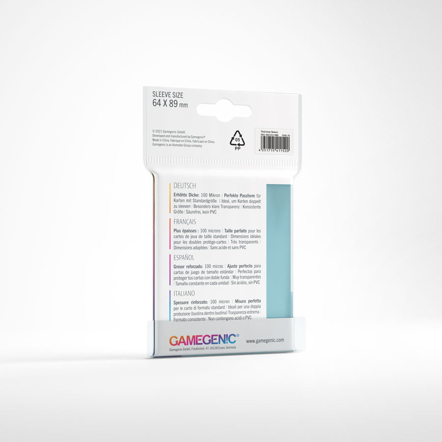 Thick Inner Card Sleeves: Clear (50ct)
