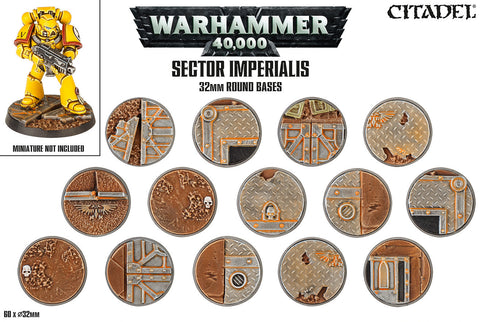 SECTOR IMPERIALIS: 32mm ROUND BASES
