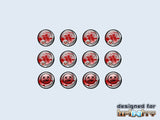 Infinity Tokens "Wounds" (12)