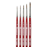 Pro Sable 5 brush set – 1 each of all sizes