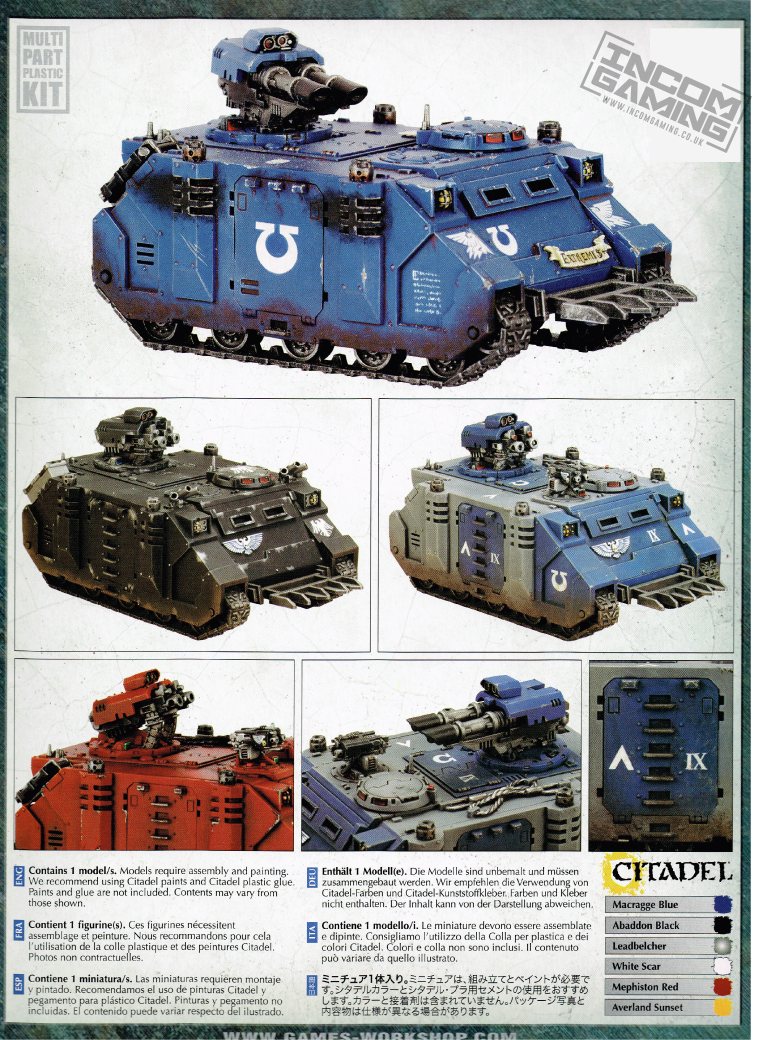 SPACE MARINES RAZORBACK