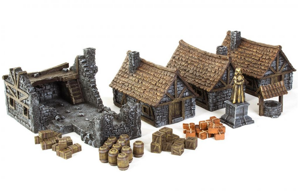 MEDIEVAL HOUSES SET