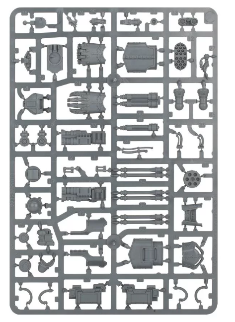 Reaver Titan Weapons: Gatling Blaster, Power Fist, Laser Blaster and Apocalypse Missile Launcher