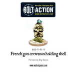 French Gun Crewman Holding Shell