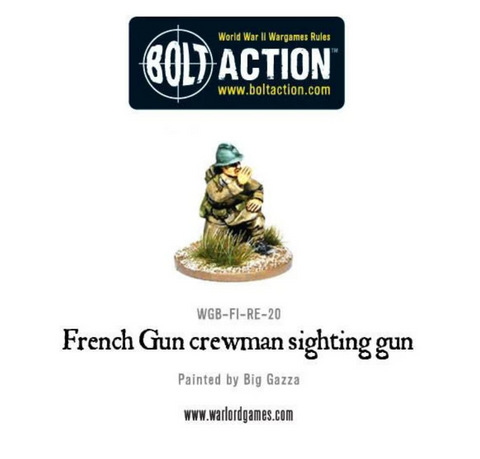 French Gun Crewman Sighting Gun