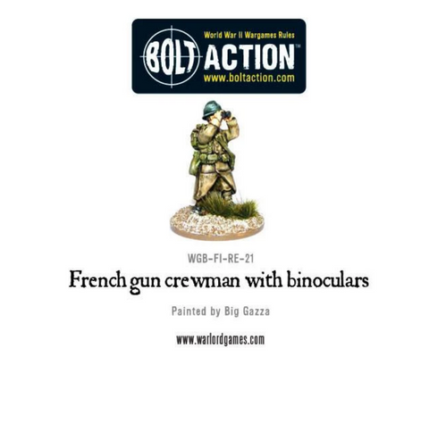 French Gun Crewman with Binoculars