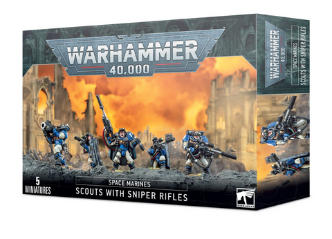 SPACE MARINE SCOUTS WITH SNIPER RIFLES