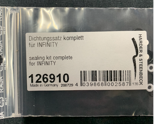 Sealing kit complete For INFINITY