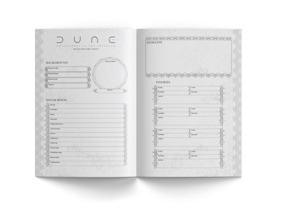 DUNE: Adventures in the Imperium - Player's Journal