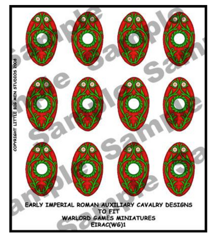EIR Auxiliary Cavalry shield designs 1