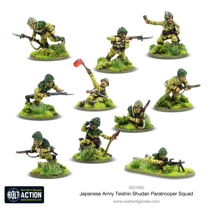 Japanese Army Teishin Shudan Paratrooper squad