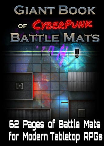 The Giant Book of Cyberpunk Battle Mats (A3)