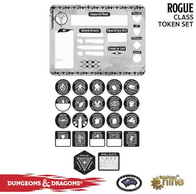 Rogue Token Set (Player Board & 23 tokens)