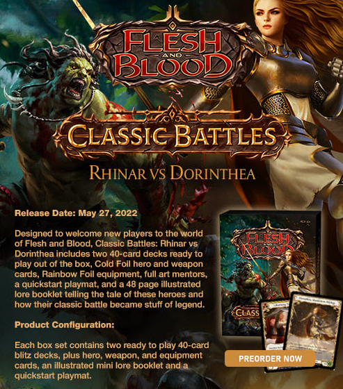 Classic Battles - Rhinar vs Dorinthea Incom Gaming Classic Battles - Rhinar vs Dorinthea Incom Gaming