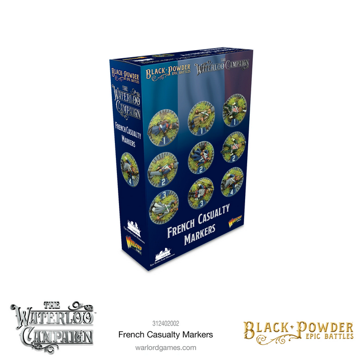 Napoleonic French Casualty Markers in