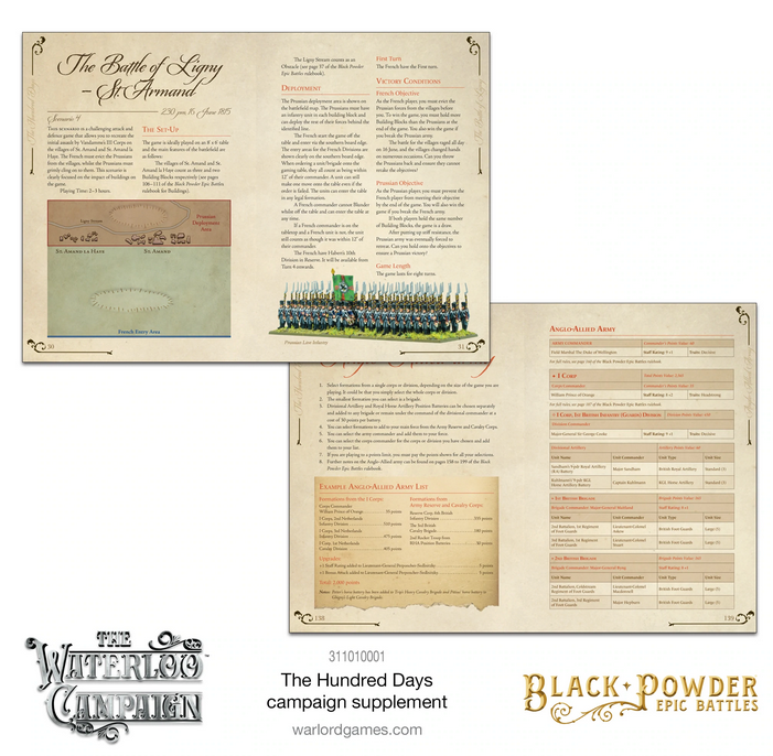 Epic Battles: The Hundred Days Campaign Supplement