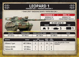 Leopard 1 Panzer Zug (Plastic)