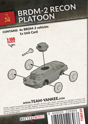 BRDM-2 Recon Platoon (x4 Plastic)