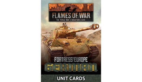 FORTRESS EUROPE - German Unit Cards