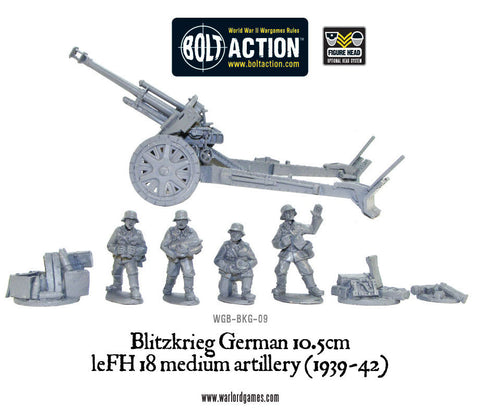 Blitzkreig German leFH 18 10.5cm howitzer