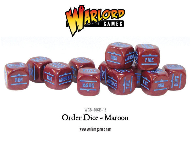Bolt Action: Orders Dice pack - Maroon