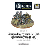 German Heer 75mm LEiG 18 Artillery