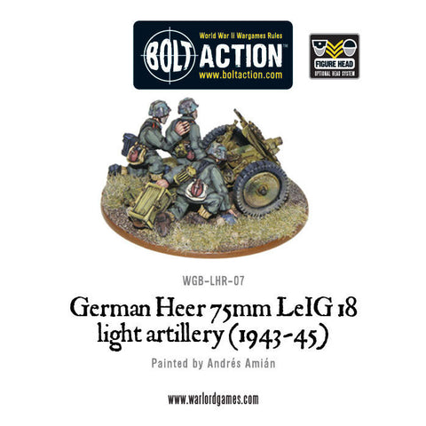 German Heer 75mm LEiG 18 Artillery