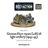 German Heer 75mm LEiG 18 Artillery