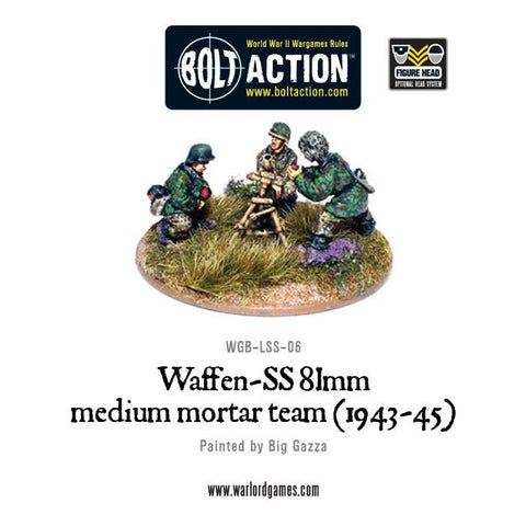 Waffen-SS 81mm medium mortar team