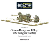 German Heer 75mm Pak 40 Anti-Tank Gun (Winter)